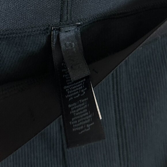 SKIMS Stretch Cotton Rib Pajama Pants in Soot Black Size Large - Picture 6 of 9